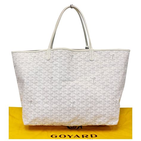 white goyard bag|goyard tote bag price.